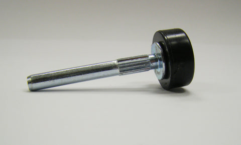 Door Roller -  .95 X.40 X 2.00  - Serrated 2" Pin Stainless Steel