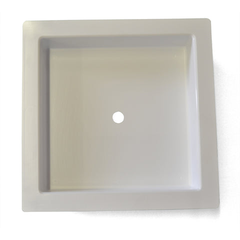 PLASTIC RECESSED BOX (WHITE) FOR PANEL DOOR SAFETY RELEASE
