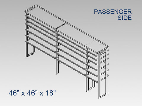 Passenger Side Alum. Kit -  46" x 46" x 18"